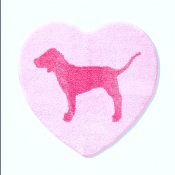 PINK Victoria's Secret Other - Victoria’s Secret PINK Heart Dottie Dog Bath Rug